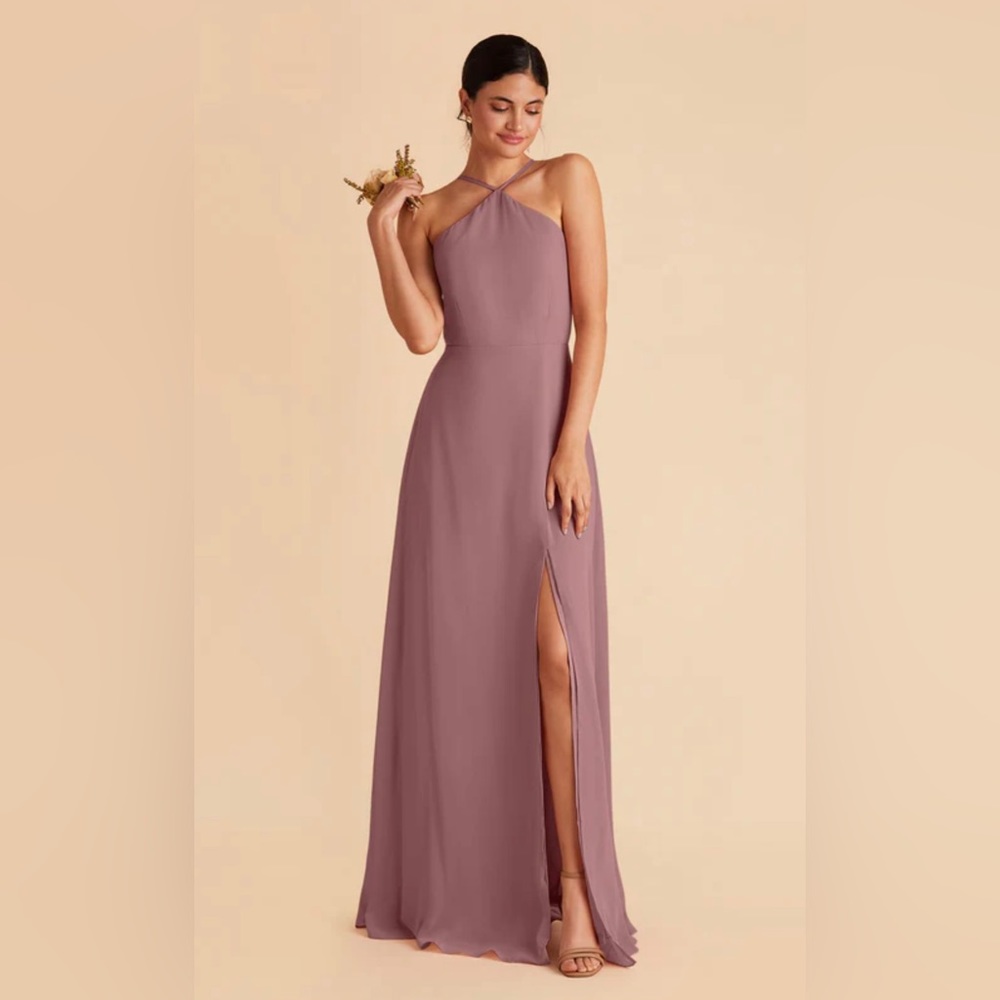 BIRDY GREY JULIET DRESS CHIFFON DARK MAUVE